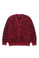 TIGER MOHAIR CARDIGAN / RED (25FW-WMK-KN06)