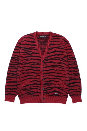 TIGER MOHAIR CARDIGAN / RED (25FW-WMK-KN06)