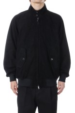 BARACUTA / G9 SUEDE LEATHER HARRINGTON JACKET / BLACK (25FW-WMO-BC01)