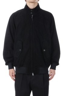 BARACUTA / G9 SUEDE LEATHER HARRINGTON JACKET / BLACK (25FW-WMO-BC01)