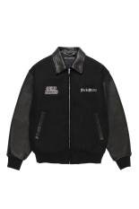 LEATHER VARSITY JACKET ( TYPE-2 ) / BLACK (25FW-WMO-BL13)