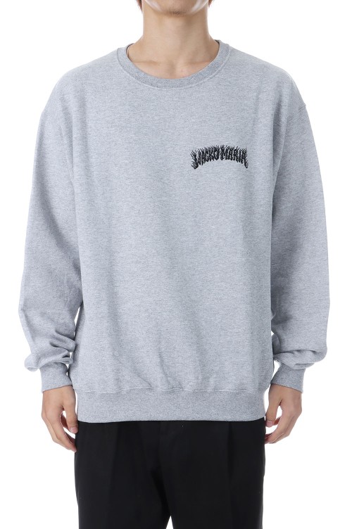 TIM LEHI / CREW NECK SWEAT SHIRT ( TYPE-1 ) / GRAY (25FW-WMC-SS10
