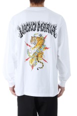 TIM LEHI / WASHED HEAVY WEIGHT CREW NECK LONG SLEEVE T-SHIRT ( TYPE-1 ) / WHITE (25FW-WMT-LT01)