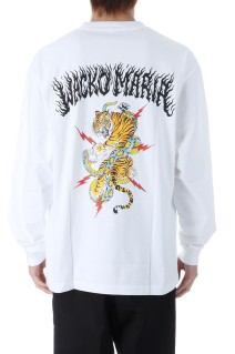 TIM LEHI / WASHED HEAVY WEIGHT CREW NECK LONG SLEEVE T-SHIRT ( TYPE-1 ) / WHITE (25FW-WMT-LT01)