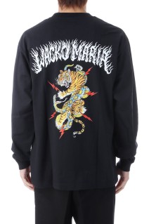 TIM LEHI / WASHED HEAVY WEIGHT CREW NECK LONG SLEEVE T-SHIRT ( TYPE-1 ) / BLACK (25FW-WMT-LT01)