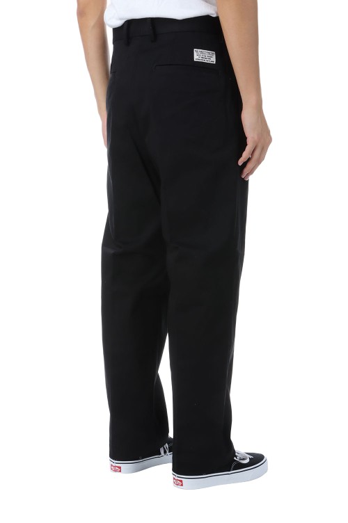 DOUBLE PLEATED CHINO TROUSERS ( TYPE-1 ) / BLACK (25FW-WMP-PT01