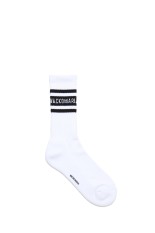 SKATER SOCKS ( TYPE-2 ) / WHITE-BLACK (25FW-WMA-SO02)