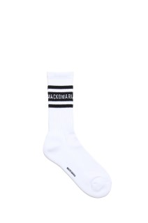 SKATER SOCKS ( TYPE-2 ) / WHITE-BLACK (25FW-WMA-SO02)
