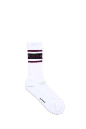 SKATER SOCKS ( TYPE-2 ) / WHITE-PURPLE (25FW-WMA-SO02)