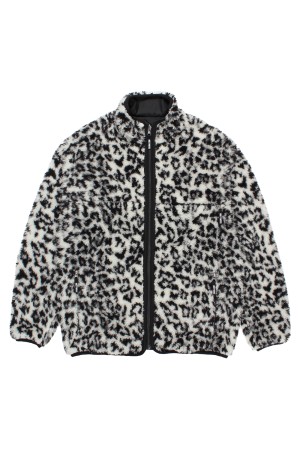 REVERSIBLE LEOPARD BOA JACKET / WHITE (25FW-WMO-OD01)