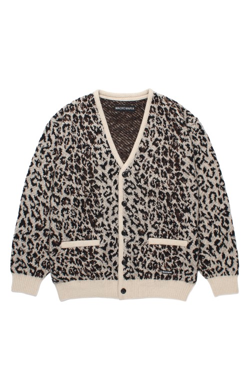 LEOPARD MOHAIR CARDIGAN / IVORY (25FW-WMK-KN08) | セレクトショップ