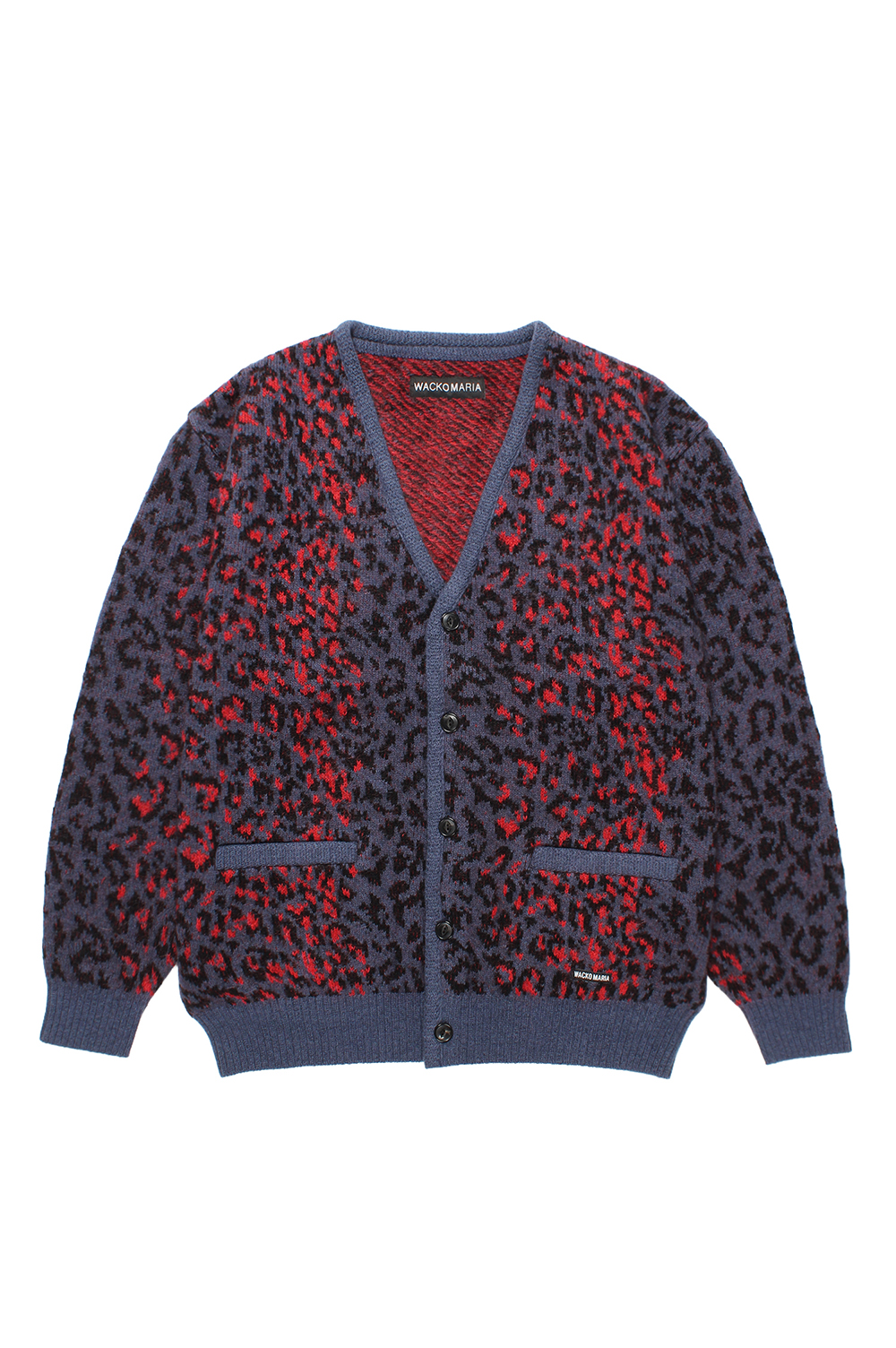 LEOPARD MOHAIR CARDIGAN / NAVY (25FW-WMK-KN08) | セレクトショップ