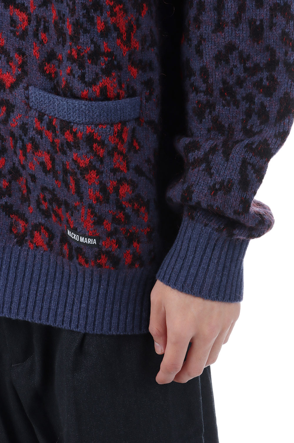 トップス WACKO MARIA MOHAIR CARDIGAN navy CATEGORY - KNITS - WACKO MARIA ONLINE STORE