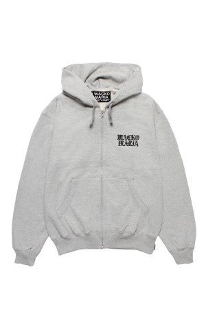 HEAVY WEIGHT FULL ZIP HOODED SWEAT SHIRT ( TYPE-2 ) / GRAY (25FW-WMC-SS02)