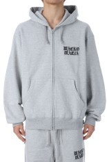 HEAVY WEIGHT FULL ZIP HOODED SWEAT SHIRT ( TYPE-2 ) / GRAY (25FW-WMC-SS02)