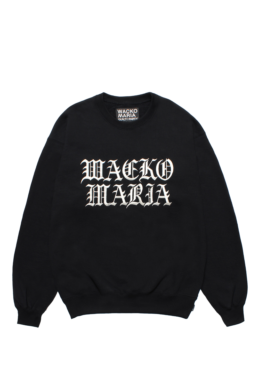 HEAVY WEIGHT CREW NECK SWEAT SHIRT / BLACK (25FW-WMC-SS05