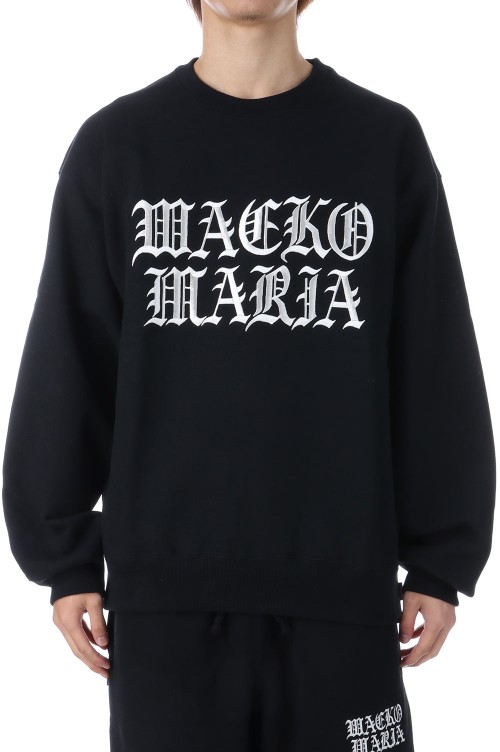 HEAVY WEIGHT CREW NECK SWEAT SHIRT / BLACK (25FW-WMC-SS05