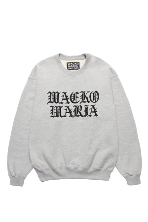 HEAVY WEIGHT CREW NECK SWEAT SHIRT / GRAY (25FW-WMC-SS05)