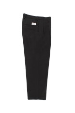 DOUBLE PLEATED WOOL TROUSERS ( TYPE-2 ) / BLACK (25FW-WMP-PT02)
