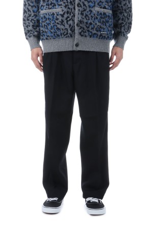DOUBLE PLEATED WOOL TROUSERS ( TYPE-2 ) / BLACK (25FW-WMP-PT02)