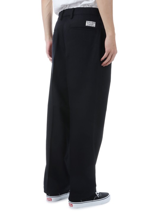 DOUBLE PLEATED WOOL TROUSERS ( TYPE-2 ) / BLACK (25FW-WMP-PT02