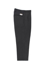 DOUBLE PLEATED WOOL TROUSERS ( TYPE-2 ) / CHARCOAL (25FW-WMP-PT02)