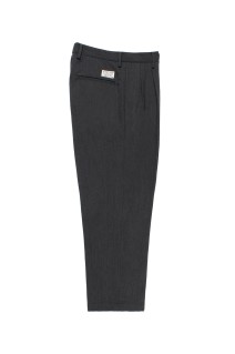DOUBLE PLEATED WOOL TROUSERS ( TYPE-2 ) / CHARCOAL (25FW-WMP-PT02)