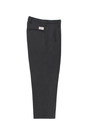 DOUBLE PLEATED WOOL TROUSERS ( TYPE-2 ) / CHARCOAL (25FW-WMP-PT02)