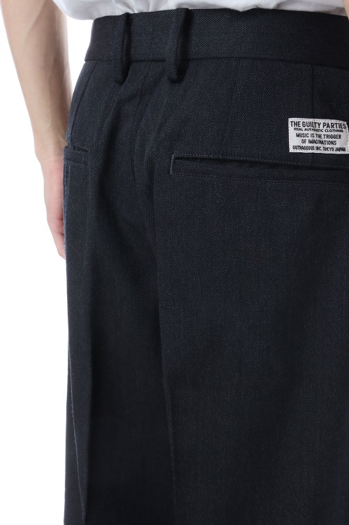 DOUBLE PLEATED WOOL TROUSERS ( TYPE-2 ) / CHARCOAL (25FW-WMP-PT02