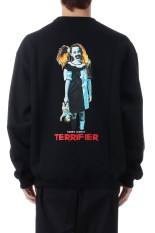 TERRIFIER / HEAVY WEIGHT CREW NECK SWEAT SHIRT ( TYPE-4 ) / BLACK (TERRIFIER-WM-SS08)