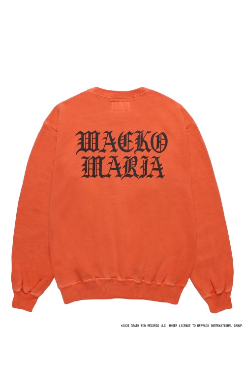 DEATH ROW RECORDS / WASHED MIDDLE WEIGHT CREW NECK SWEAT SHIRT