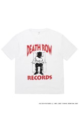 DEATH ROW RECORDS / WASHED HEAVY WEIGHT CREW NECK T-SHIRT / WHITE (DEATHROW-WM-WT01)