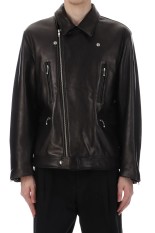 DOUBLE RIDERS LEATHER JACKET ( TYPE-2 ) / BLACK (25FW-WMO-BL03)