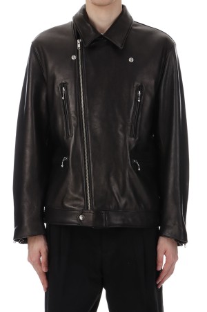 DOUBLE RIDERS LEATHER JACKET ( TYPE-2 ) / BLACK (25FW-WMO-BL03)