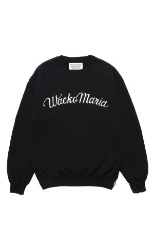 MIDDLE WEIGHT CREW NECK SWEAT SHIRT ( TYPE-1 ) / BLACK (25FW-WMC-SS08)