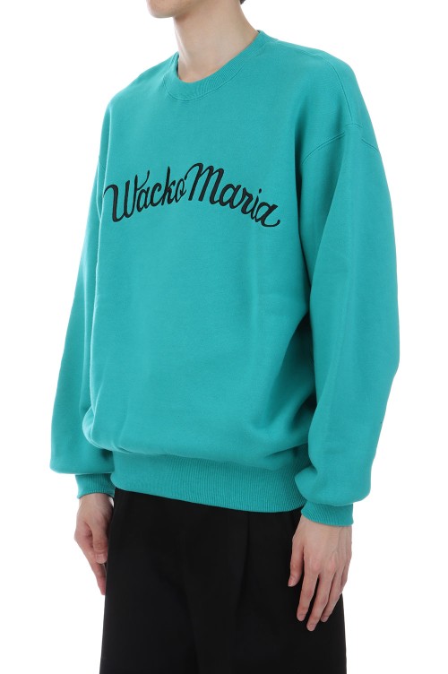 トップス WACKO MARIA MIDDLE CREW NECK SWEAT MIDDLE WEIGHT CREW NECK SWEAT SHIRT ( TYPE-1 ) / MINT (25FW-WMC