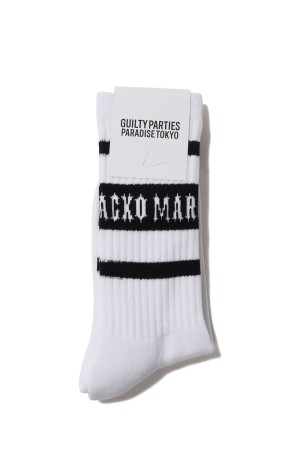 SKATER SOCKS ( TYPE-1 ) / WHITE-BLACK (25FW-WMA-SO01)