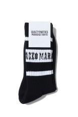 SKATER SOCKS ( TYPE-1 ) / BLACK-WHITE (25FW-WMA-SO01)