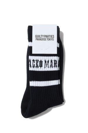 SKATER SOCKS ( TYPE-1 ) / BLACK-WHITE (25FW-WMA-SO01)