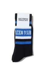 SKATER SOCKS ( TYPE-1 ) / BLACK-BLUE (25FW-WMA-SO01)