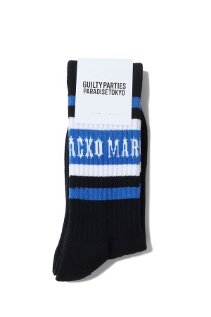 SKATER SOCKS ( TYPE-1 ) / BLACK-BLUE (25FW-WMA-SO01)