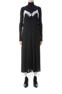 Crepe slip dress - Black (FTC254-0806B)