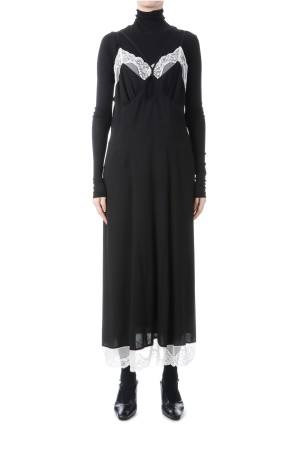 Crepe slip dress - Black (FTC254-0806B)