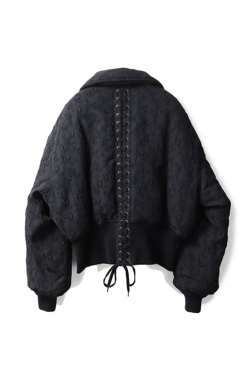 Floral jacquard bomber jacket - Black (FTC254-0202) | セレクト