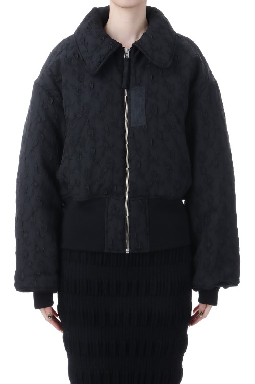 Floral jacquard bomber jacket - Black (FTC254-0202) | セレクト