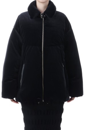 Velour down coat - Black (FTC254-0302)