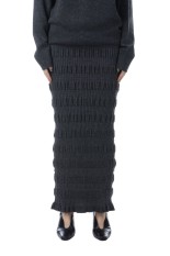 Stripe knit maxi skirt - Grey (FTC254-0708)