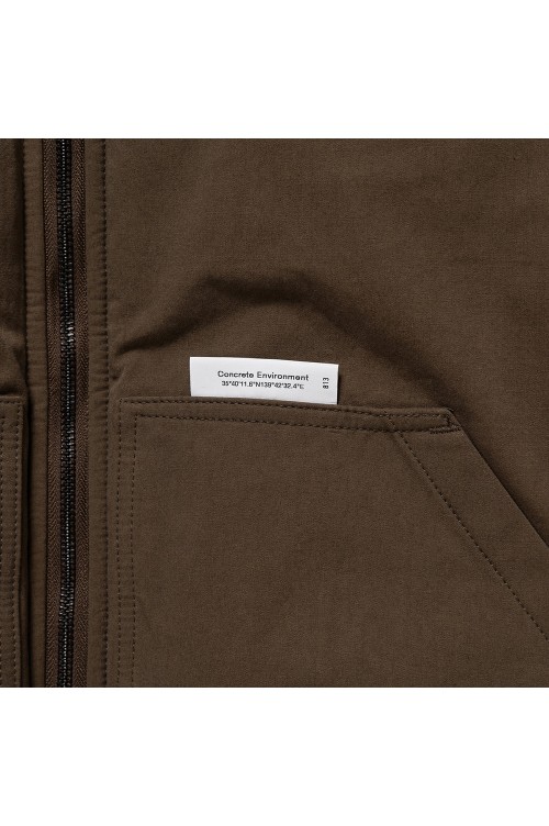 PUFF D00M / JACKET / COTTON. WEATHER / BROWN (252TQDT-JKM01