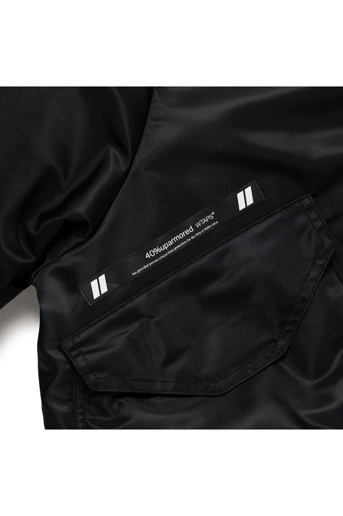 ES / JACKET / NYLON. SATIN. CORDURA(R) / BLACK (252TQDT-JKM02
