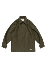 TXT 01 / LS / WOPL. TWEED. TEXTILE. OF / OLIVE DRAB (252TQDT-SHM03